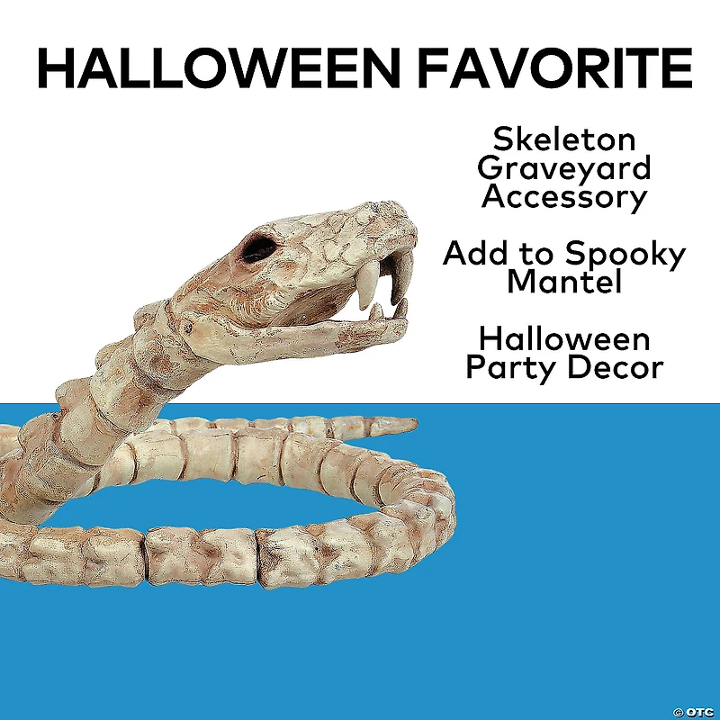 12 1/4" Slithering Snake Plastic Skeleton Halloween Decoration