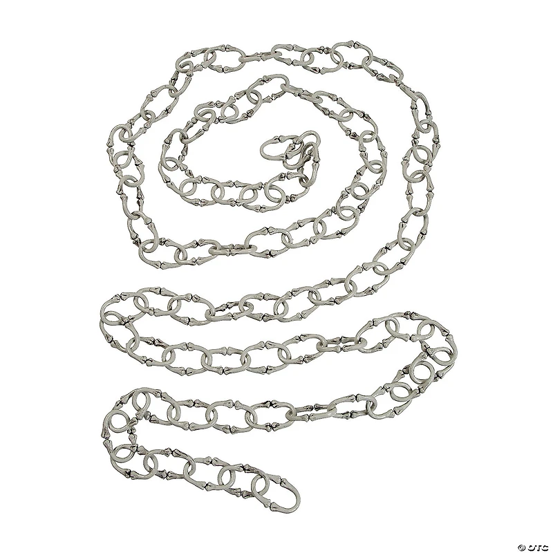 12 Ft. Grey Plastic Bone Link Chain Halloween Decoration