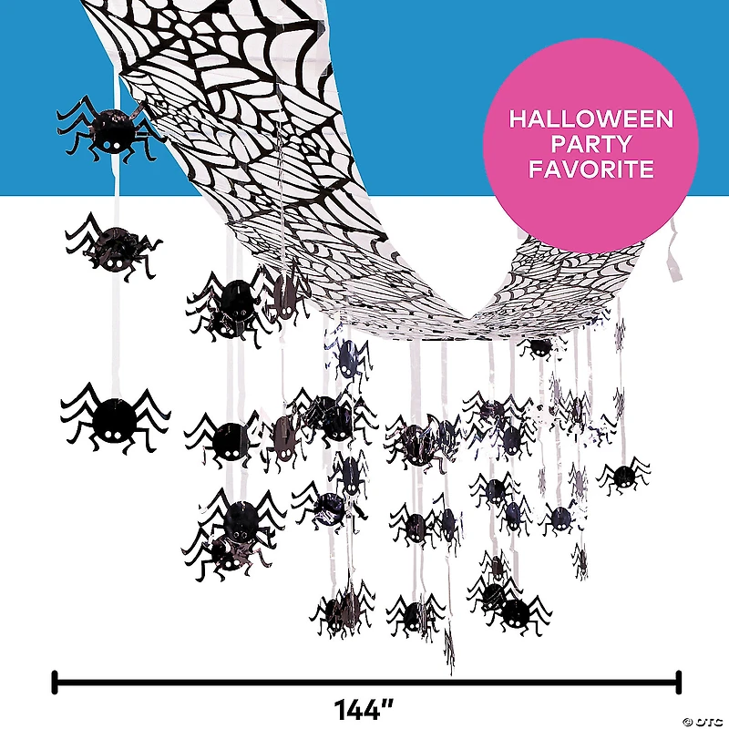 12 Ft. Hanging Spider Ceiling Halloween Decoration