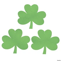 12" Green Metallic Shamrocks - 12 Pc.