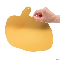 12" Iridescent Foil Pumpkin Cutouts - 12 Pc.