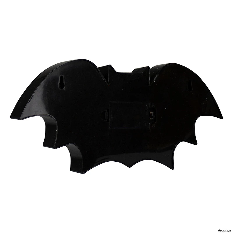12" LED Lighted Black Bat Halloween Marquee Sign