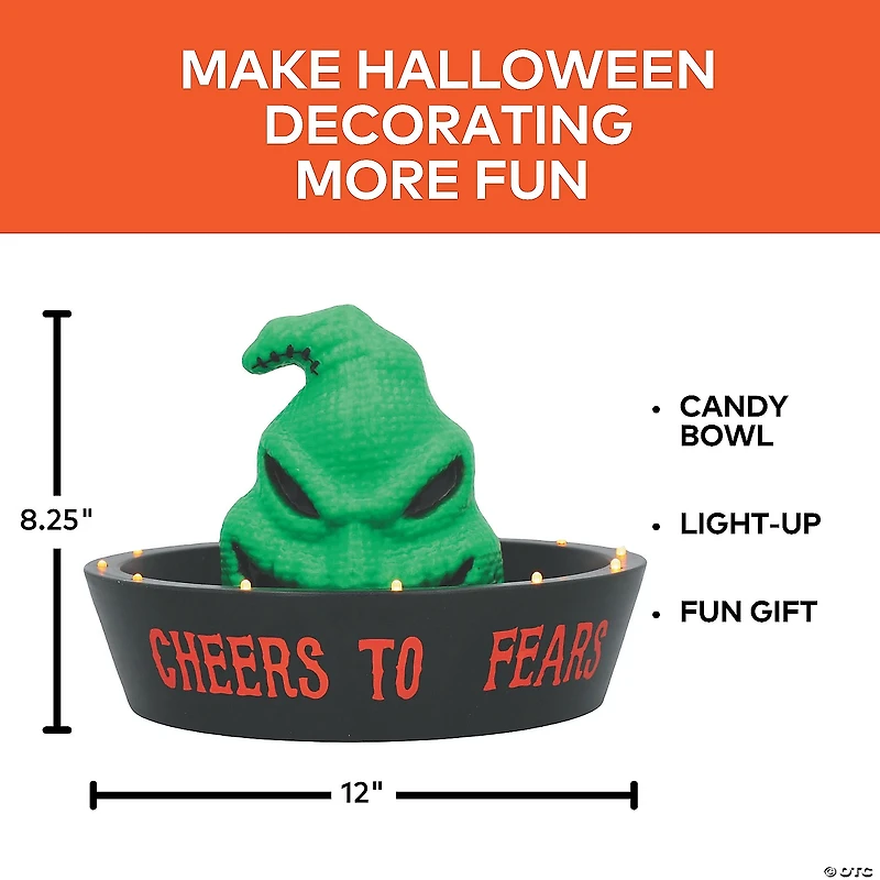 12" Light-Up The Nightmare Before Christmas™ Oogie Boogie Candy Bowl