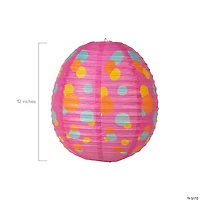 12" Pastel Easter Egg Hanging Paper Lanterns - 4 Pc.