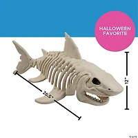 12" Plastic Shark Skeleton Halloween Tabletop Decoration