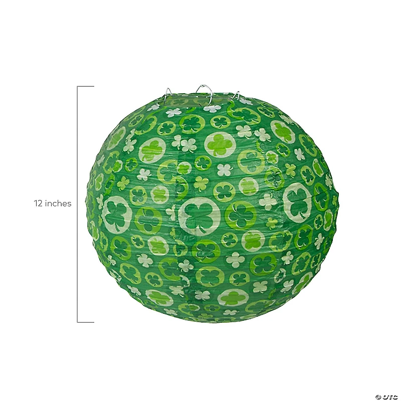 12" St. Patrick's Day Prints Hanging Paper Lanterns - 6 Pc.