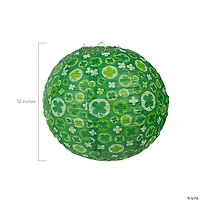 12" St. Patrick's Day Prints Hanging Paper Lanterns - 6 Pc.