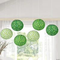 12" St. Patrick's Day Prints Hanging Paper Lanterns - 6 Pc.