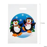 12" x 17" Bulk 50 Pc. Penguin Plastic Goody Bags