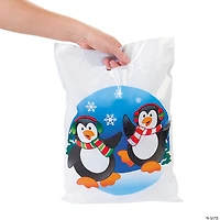 12" x 17" Bulk 50 Pc. Penguin Plastic Goody Bags