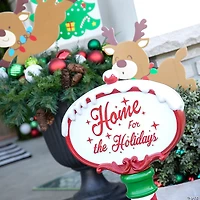 13 1/2" x 42 1/2" Outdoor Home for the Holidays LED Sign