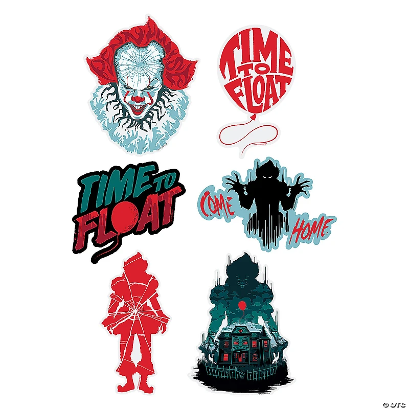 13" - 20" IT Pennywise™ the Clown & Movie Quotes Cardboard Wall Cutouts – 6 Pc.