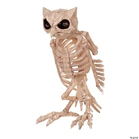 13.5" Owl Skeleton Decoration