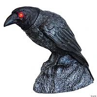 13" Animated Raven with Turning Head & Sounds Halloween Decoration