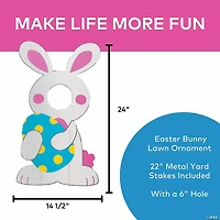 14 1/2" x 24" Easter Bunny Face Yard Sign