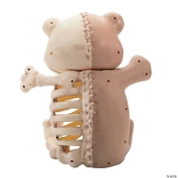 14 1/4" Half Bones Teddy Skeleton Halloween Decoration