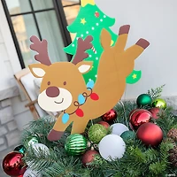 14" - 16 1/4" Christmas Reindeer Yard Stakes - 4 Pc.