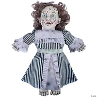 14" Talking Haunted Vintage Doll Halloween Decoration