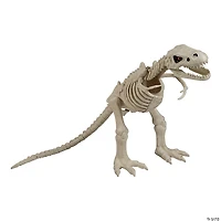 15 1/2" Animated Light-Up Tyrannosaurus Rex Skeleton Halloween Decoration
