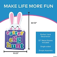 15 1/2" x 26 1/2" Easter Egg Hunt Yard Sign
