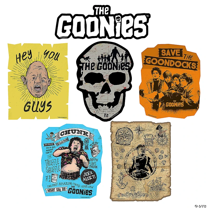 15" – 25" The Goonies™ Movie Characters Wall Cutouts - 6 Pc.