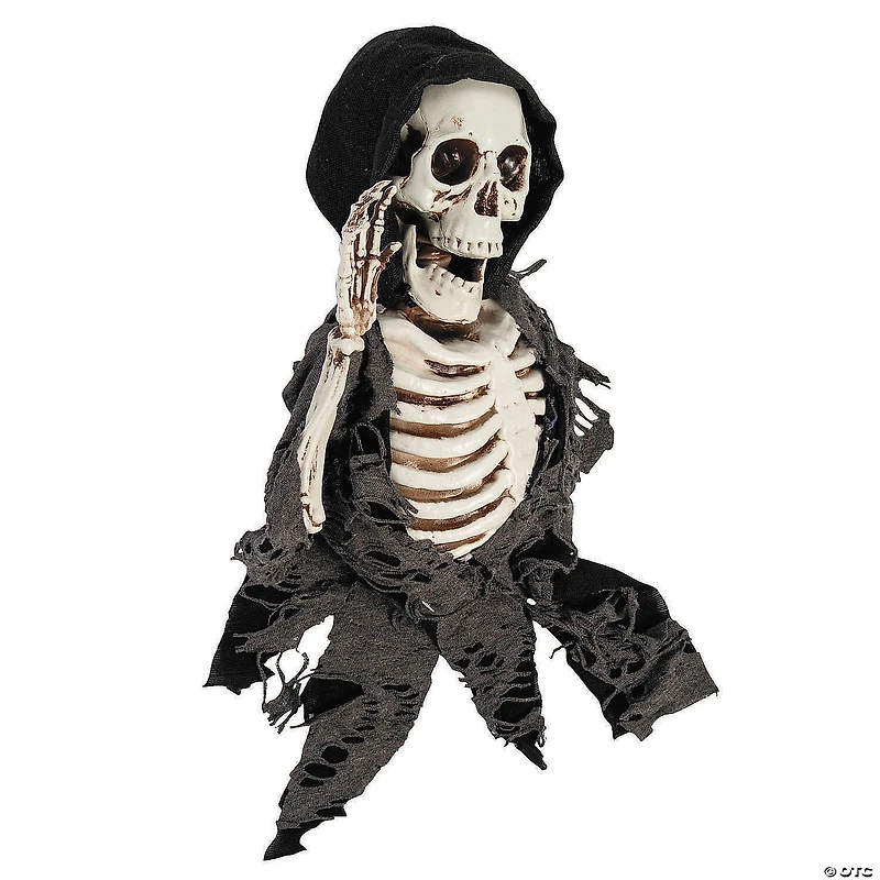15 3/4" Hanging Waving Skeleton Reaper Creeper Halloween Decoration