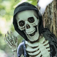 15 3/4" Hanging Waving Skeleton Reaper Creeper Halloween Decoration