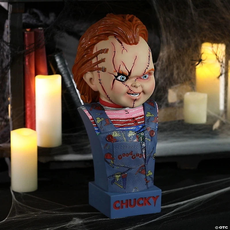 15" Child’s Play: Seed of Chucky™ Chucky Bust Collectible Halloween Decoration