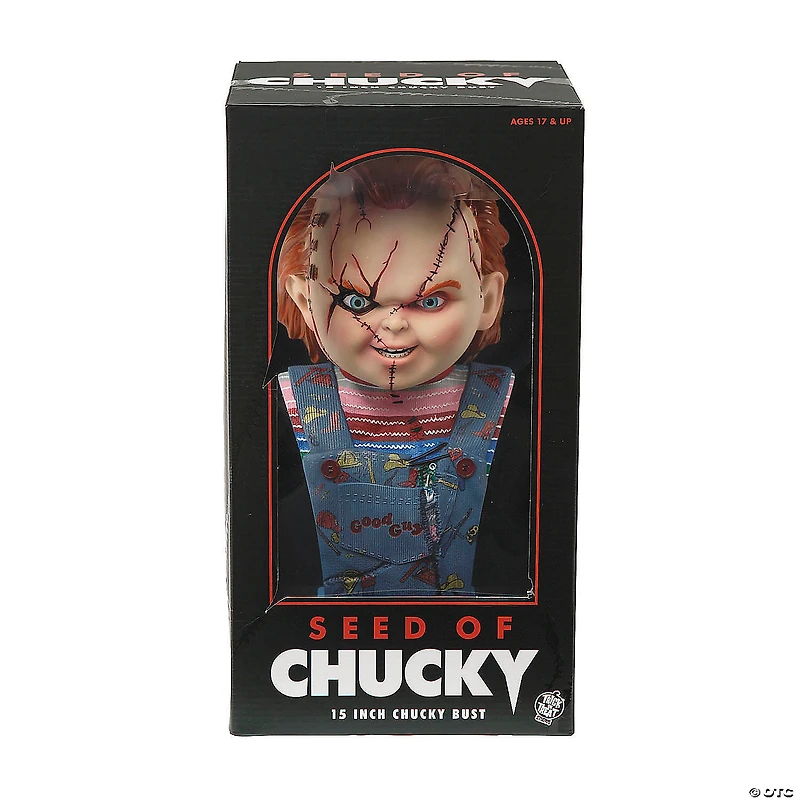15" Child’s Play: Seed of Chucky™ Chucky Bust Collectible Halloween Decoration