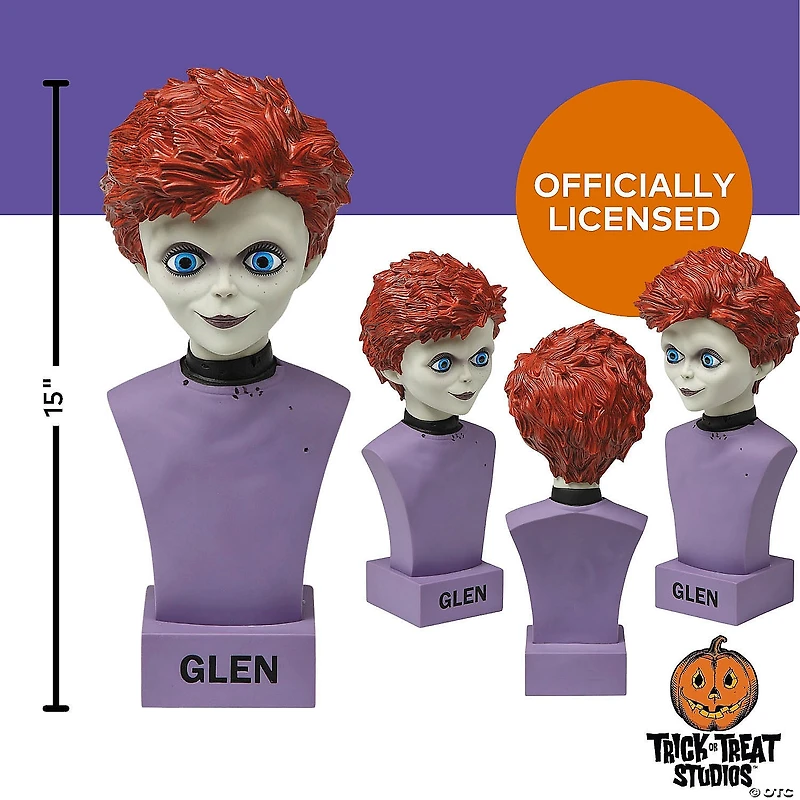 15" Child’s Play: Seed of Chucky™ Glen Bust Collectible Halloween Decoration