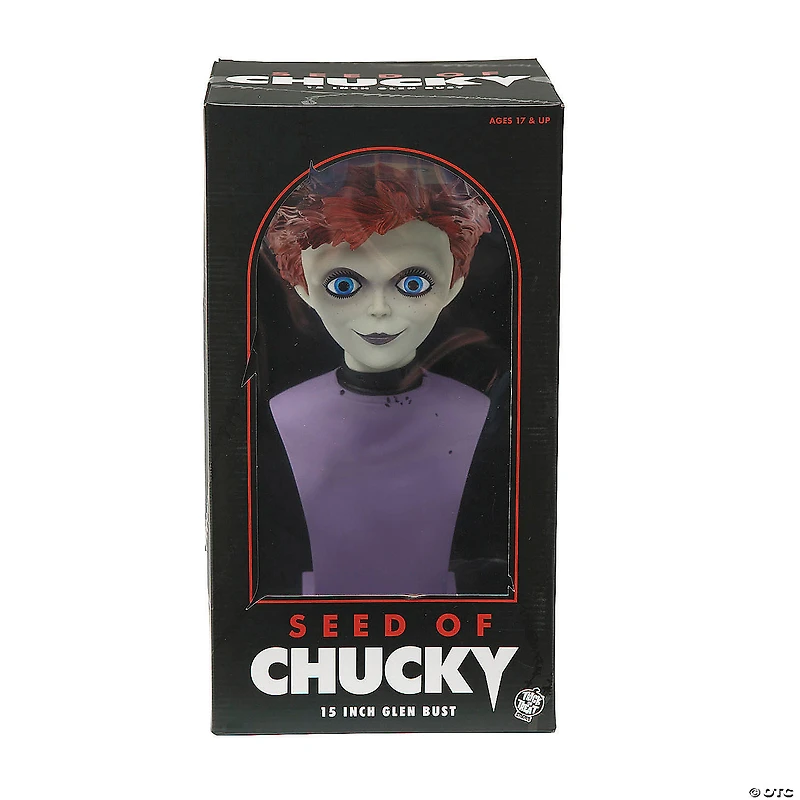 15" Child’s Play: Seed of Chucky™ Glen Bust Collectible Halloween Decoration