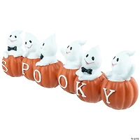 15" Ghosts and Pumpkins "Spooky" Halloween Decoration