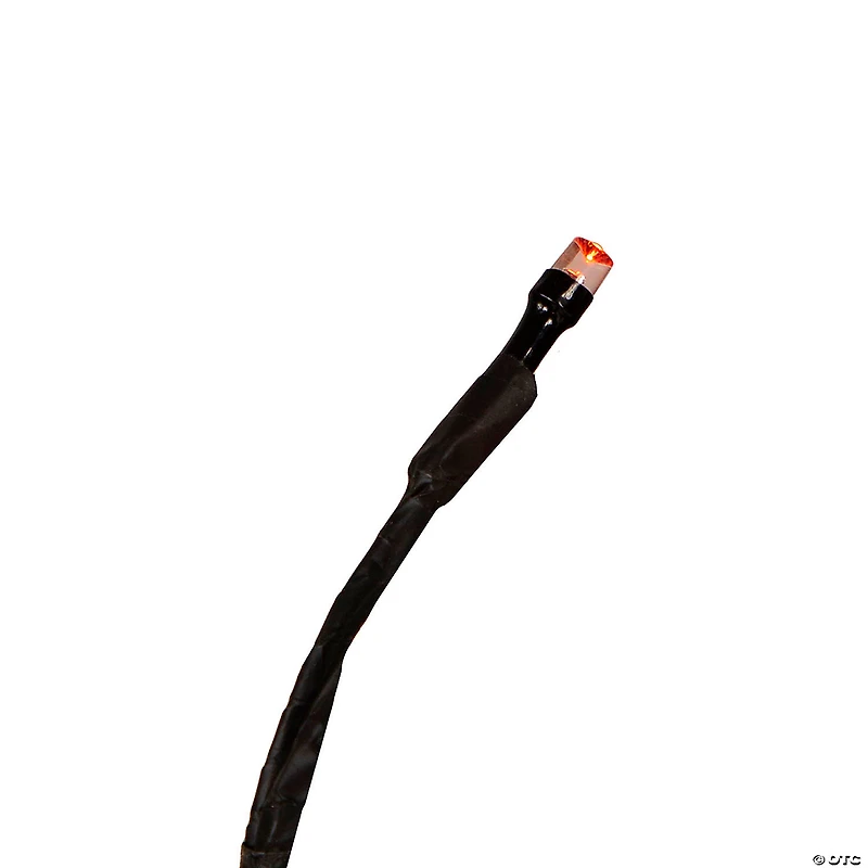 15" LED Lighted Black Weeping Halloween Twig Tree - Orange Lights