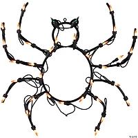 15" Lighted Spider Halloween Window Silhouette Decoration