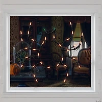15" Lighted Spider Halloween Window Silhouette Decoration