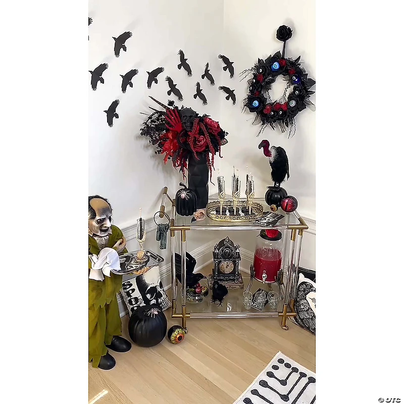 15" Lightup Eyeball Gothic Halloween Wreath