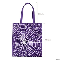 15" x 16" Large Spider Web Tote Bags - 12 Pc.