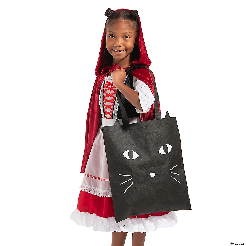 15" x 17" Large Halloween Character Faces Nonwoven Tote Bags - 12 Pc.