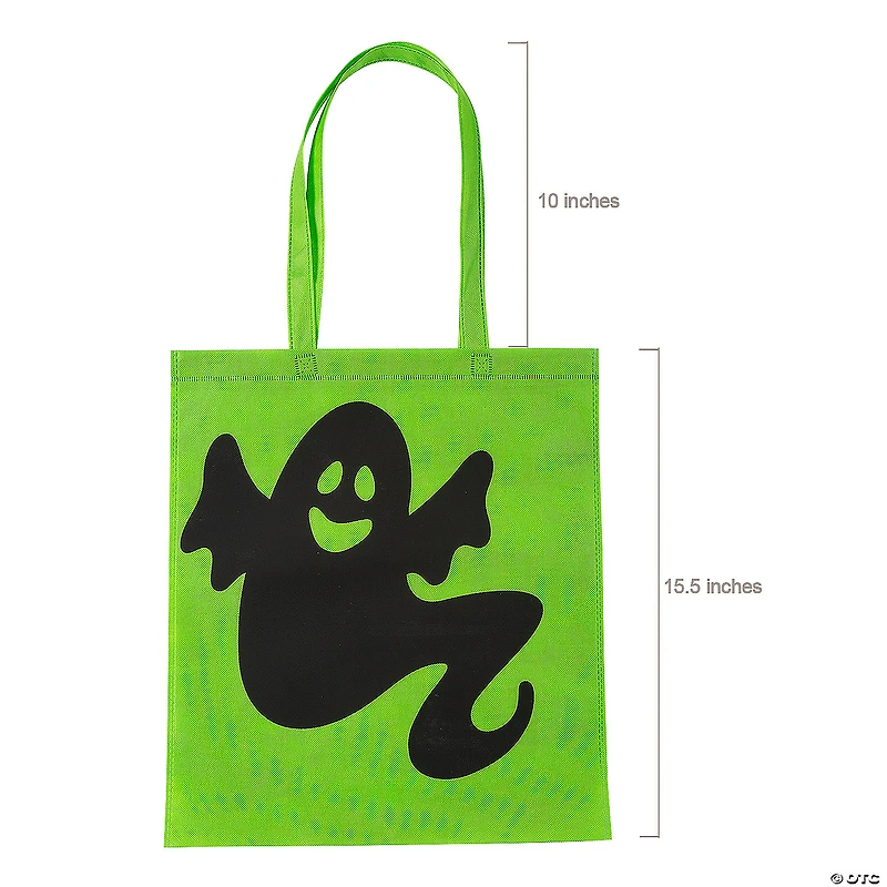 15" x 17" Large Nonwoven Iconic Halloween Tote Bags - 12 Pc.