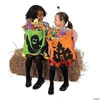 15" x 17" Large Nonwoven Iconic Halloween Tote Bags - 12 Pc.