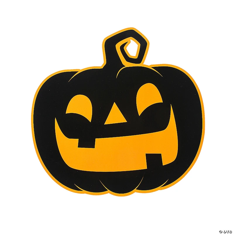 16 1/2" x 16" Glow-in-the-Dark Halloween Jack-O-Lantern Cutouts - 6 Pc.