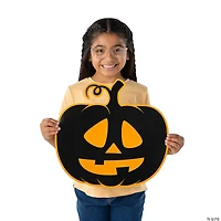 16 1/2" x 16" Glow-in-the-Dark Halloween Jack-O-Lantern Cutouts - 6 Pc.