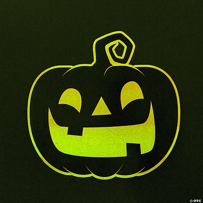 16 1/2" x 16" Glow-in-the-Dark Halloween Jack-O-Lantern Cutouts - 6 Pc.