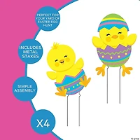 16 1/4" - 24" Tumbling Easter Chicks Yard Signs - 4 Pc.