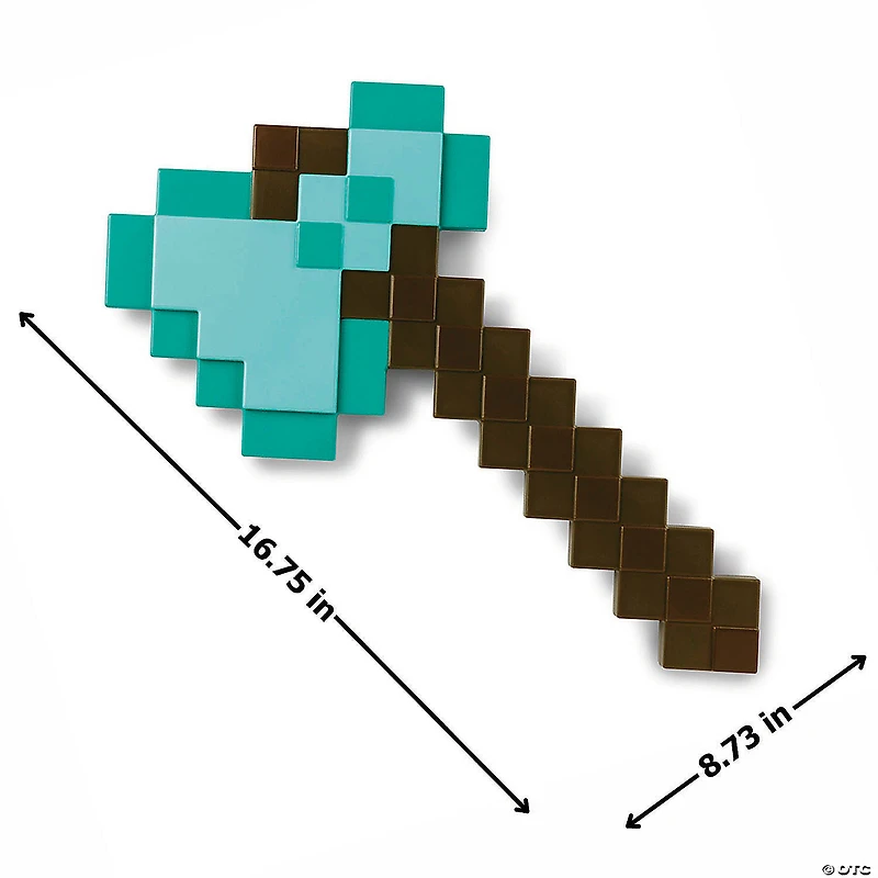 16 3/4" Minecraft™ Diamond Axe Costume Accessory