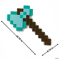 16 3/4" Minecraft™ Diamond Axe Costume Accessory