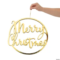 16" Merry Christmas Hoop Decoration
