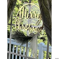 16" Merry Christmas Hoop Decoration