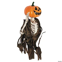 17 3/4" Hanging Waving Jack-O'-Lantern Pumpkin Creeper Halloween Decoration
