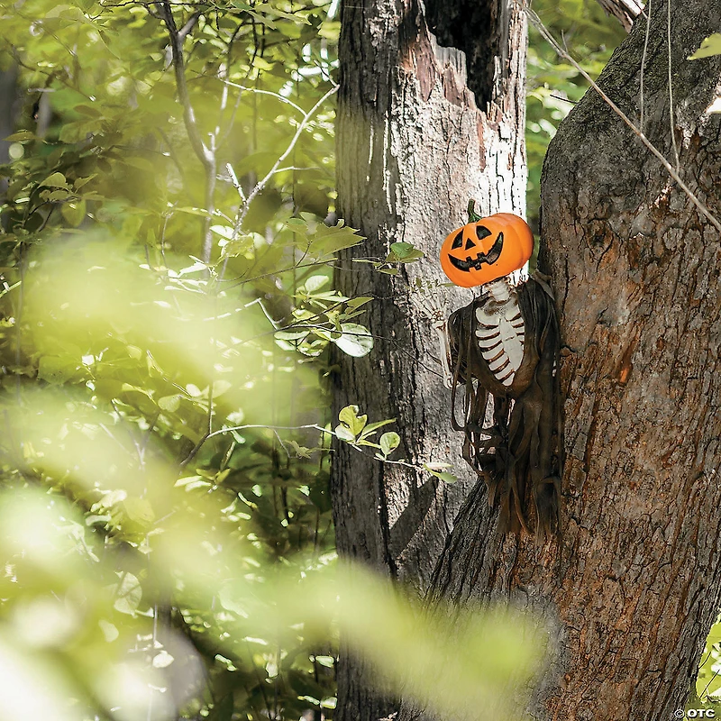 17 3/4" Hanging Waving Jack-O'-Lantern Pumpkin Creeper Halloween Decoration
